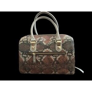 Antonio Melani Leather Snake Embossed Bag